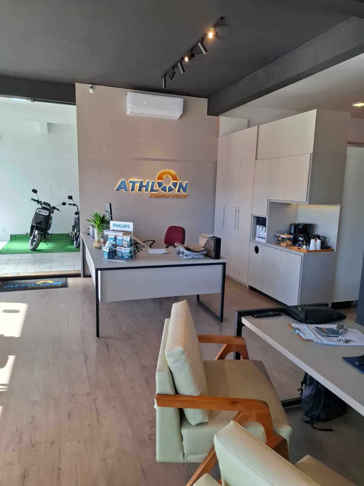 Recepção da Athlon Energia Solar